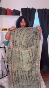 Review of product Green Hand Tie Dye Kimono