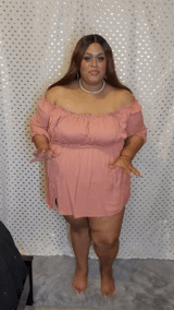 Review of product Gianna Mini Dress in Blush